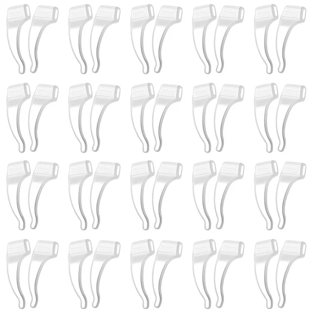 50 pares de ganchos para las orejas gafas pequeñas soporte para gafas gancho para oficina deportiva