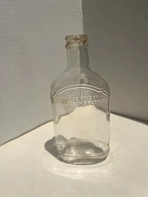Antique Glass Flask HALF PINT