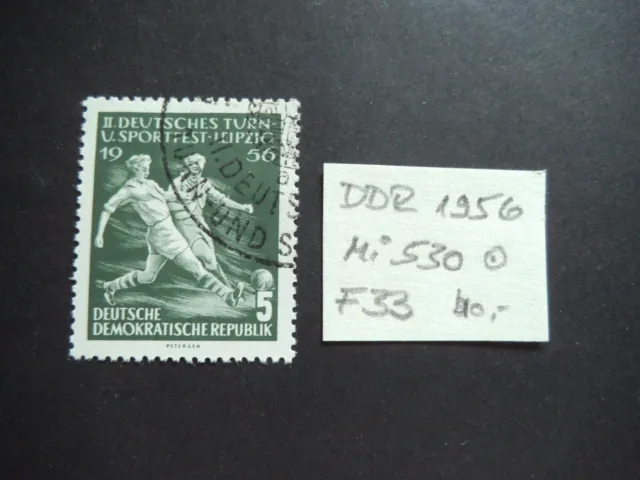 DDR 1956,  Mi Nr. 530, Plattenfehler 33 , gestempelt*, lesen