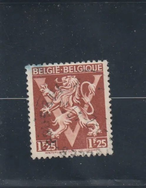 L5594 BELGIQUE timbre Y&T N° 681A de 1945 " Libération  " Oblitéré