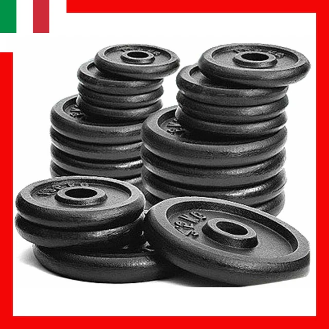 Disco Ghisa Per Sollevamento Pesi | Pesi Da 0.5 A 20 Kg | Foro 25 Mm | Standard Olimpico - Foto 3