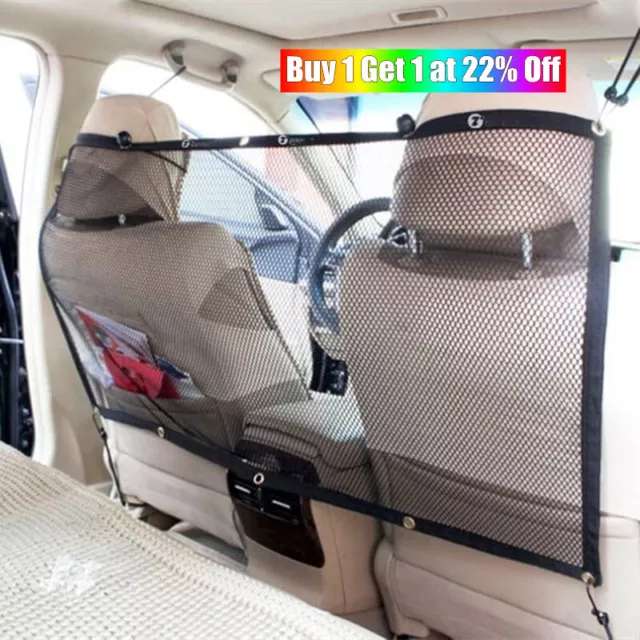 Pets Dog Car Front Seat Barrier Guard Safety Net Van Motorhome Protector Mesh