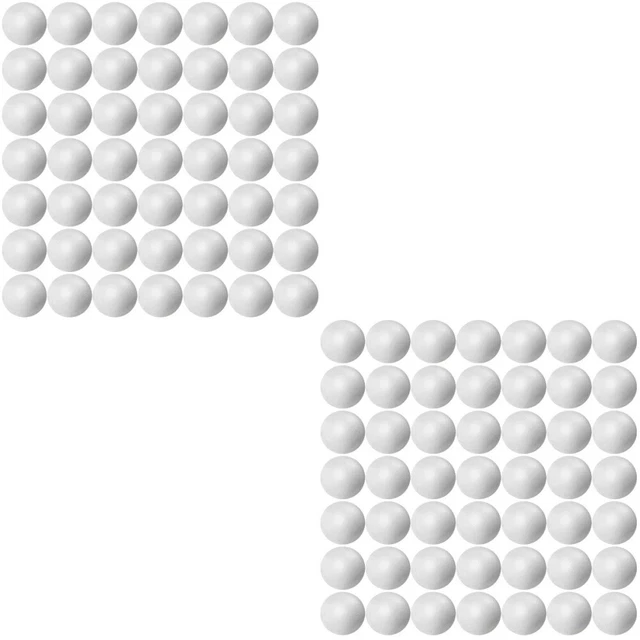 200 Stk weiß blank Basteln von Schaumstoffbällen Dekorative Schaumstoffbälle