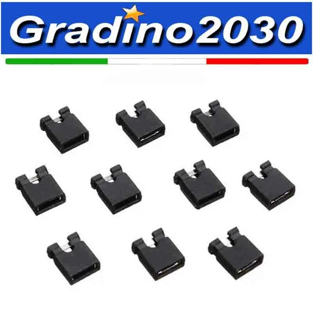 20 Pezzi - Connettore pin Jumper blocchi di 2.54 mm per 3 1/2 Hard Disk Drive CD