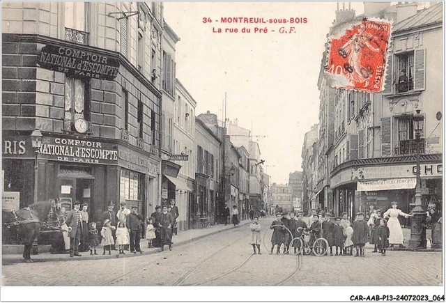 CAR-AABP13-93-1019 - MONTREUIL-SOUS-BOIS - la rue du pré - Comptoir Na