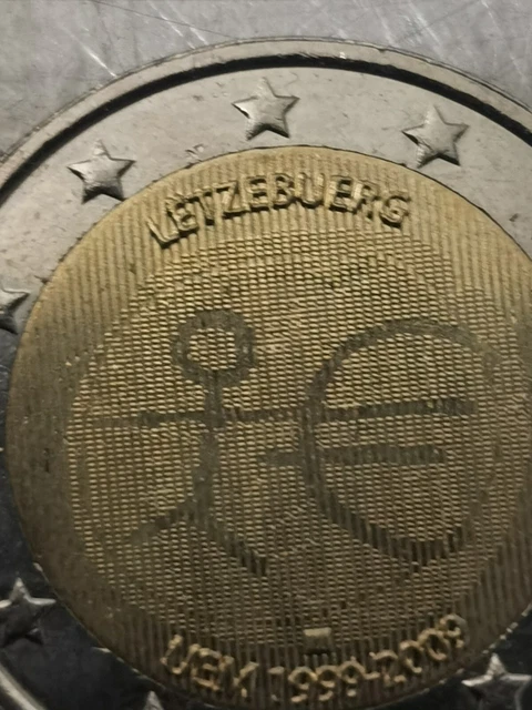 Seltene 2 Euro Münze Strichmännchen Wert 2 EURO MÜNZE Letzebuerg Strichmännchen UEM 1999-2009 selten EUR 2,70