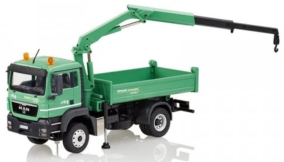 Camion Porteur Scania Avec Grue Palfinger PK 135.002 – Modèle Réduit WSI 1/50 Métal Et Plastique
