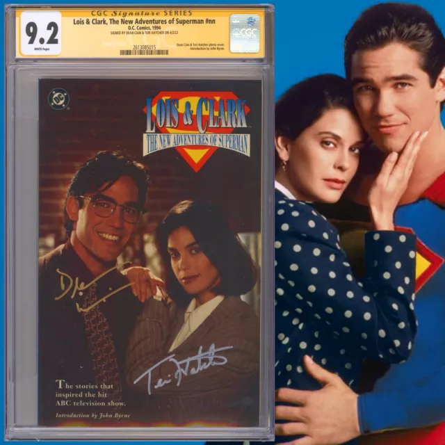 CGC 9.2 SS Lois & Clark The New Adventures of Superman TPB signed Cain & Hatcher