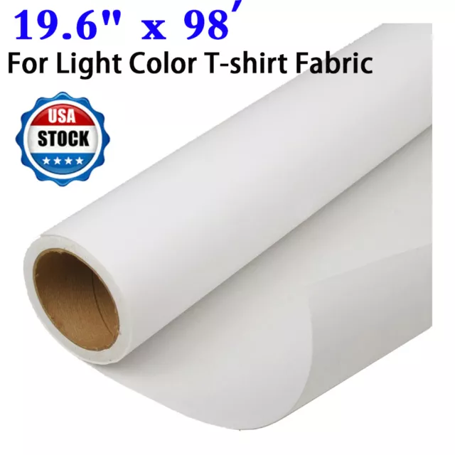 19.6" x 98´ Roll Transparent Color Printable Heat Transfer Vinyl For Light Color