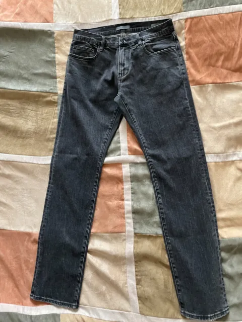 John Varvatos Collection JV701 regular dani black wash stretch jeans 30 mens NEW
