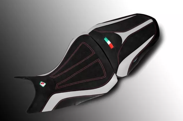 Ducabike Ducati Multistrada 1200 1260 V2 Comfort Seat Cover - Black-White