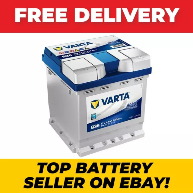 VARTA B36 HEAVY Duty Car Battery 44Ah 420A Blue UK Ref 202 002L 4 year  Warranty £65.99 - PicClick UK