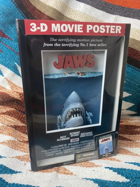 JAWS 3D Poster McFarlane Toys PopCulture Movie ,2006 SEALED RARE -FREE SHIPPING