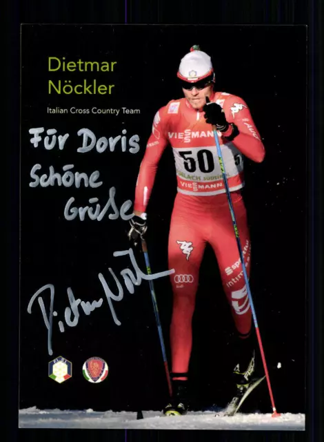 Dietmar Nöckler Autogrammkarte Original Signiert Ski Langlauf