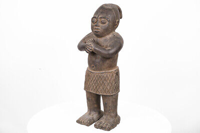 Benin Bronze Statue 19.5" - Nigeria - African Art