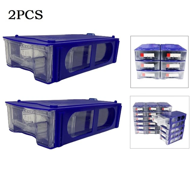 Cajas de almacenamiento estantería 2PIEZAS 2x contenedor práctico manualidades