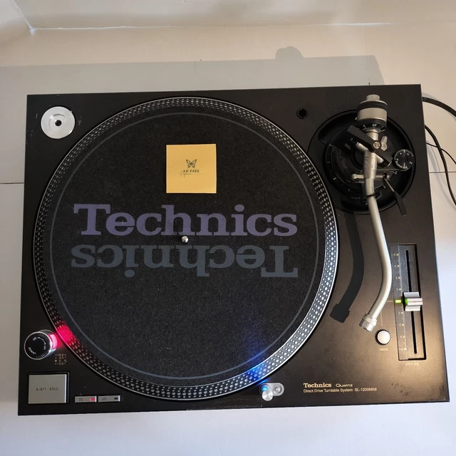 Technics SL-1200mk6 Black Direct Drive DJ Turntable 100V Tested from JAPAN