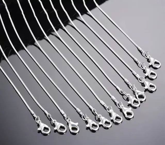 Halskette Schlangenkette Silberkette 925 Damen Frauen Mädchen Kind