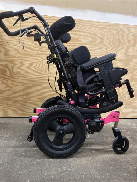 PINK QUICKIE ZIPPIE Iris Tilt In Space Youth Childs Wheelchair Sunrise