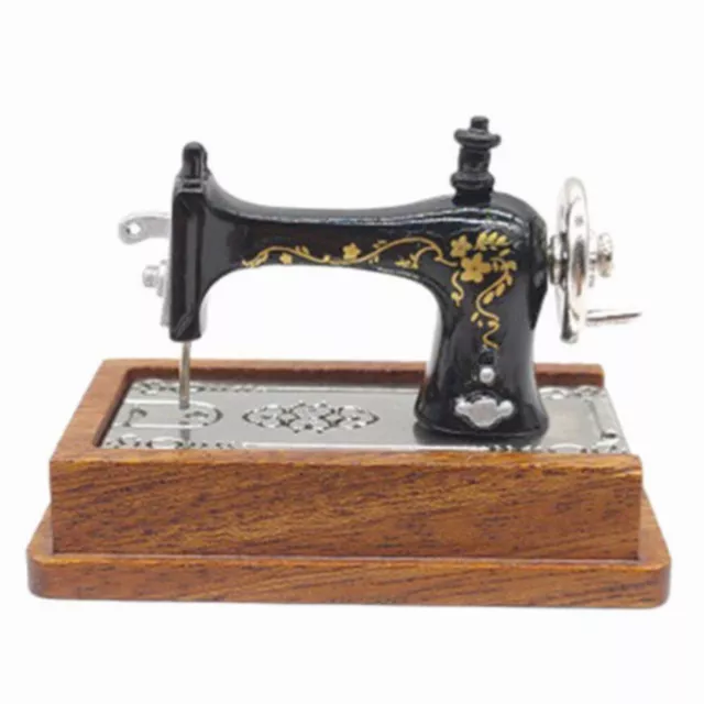 Dolls House Miniatures 1:12 Scale Simulation Vintage Sewing Machine Furniture