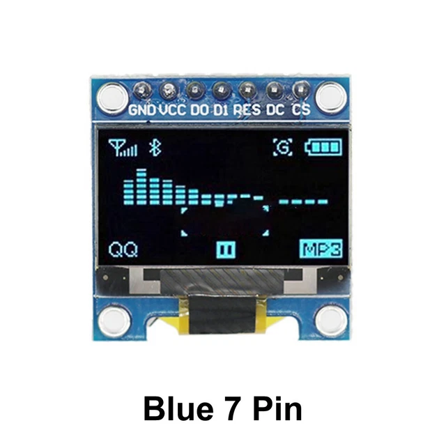 Écran OLED 0.96" I2C Jaune/Bleu 128x64 – Module Affichage Haute Résolution Pour Arduino, Raspberry Pi