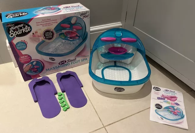 Shimmer N Sparkle Real Foot Massaging Foot Spa - Light Up - Pedicure Spa