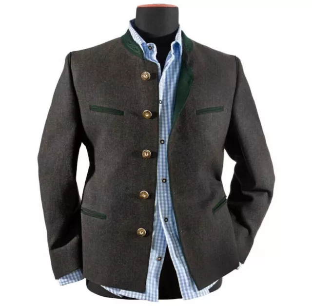 Men’s Charcoal grey jacket Tyrol Loden trachyte jacket German Bavarian jacket.