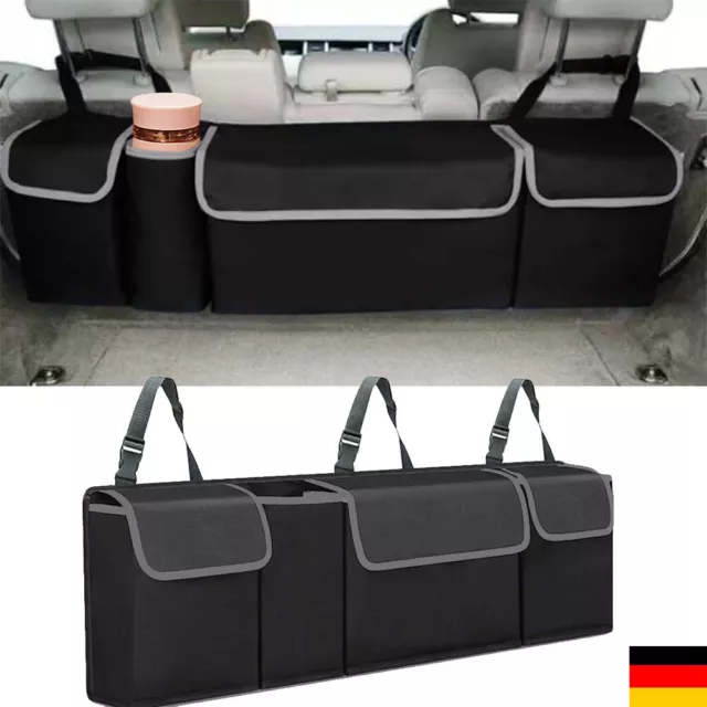 Auto KFZ Rücksitz Aufbewahrung Organizer Tasche mit Netztasche Kofferraum