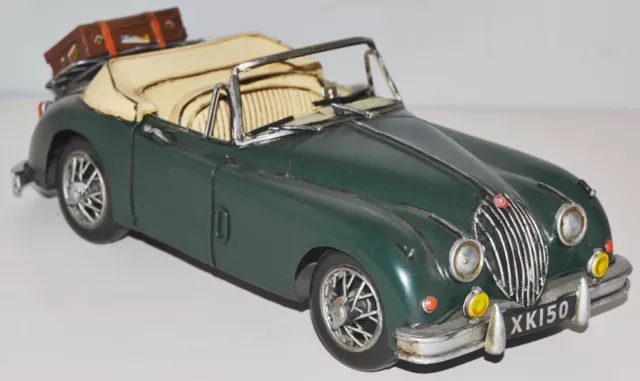 Blechauto Nostalgie Modellauto Oldtimer Marke Jaguar XK 150  Sportwagen L 31 cm 2