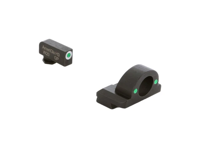 Ameriglo Ghost Ring Night Sight Set Green Tritium For Glock Gen 1-4 17 - GL125 Ameriglo Ghost Ring Night Sight Set Green Tritium For Glock Gen 1-4 17 - GL125