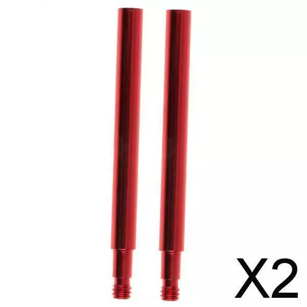 2X 2pcs Cycling Bike  Presta Valve Extensions Extender 70mm Red