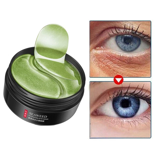 60PC GREEN SEAWEED Eye Anti Wrinkle Dark Circles Gel Patches Skin New
