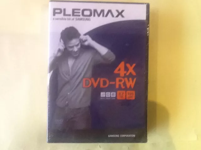 PLEOMAX/SAMSUNG-4X DVD-RW-REWRITABLE-3x PACK-MUSIC/MOVIE/DATA-120min.-4.7GB-BNWT