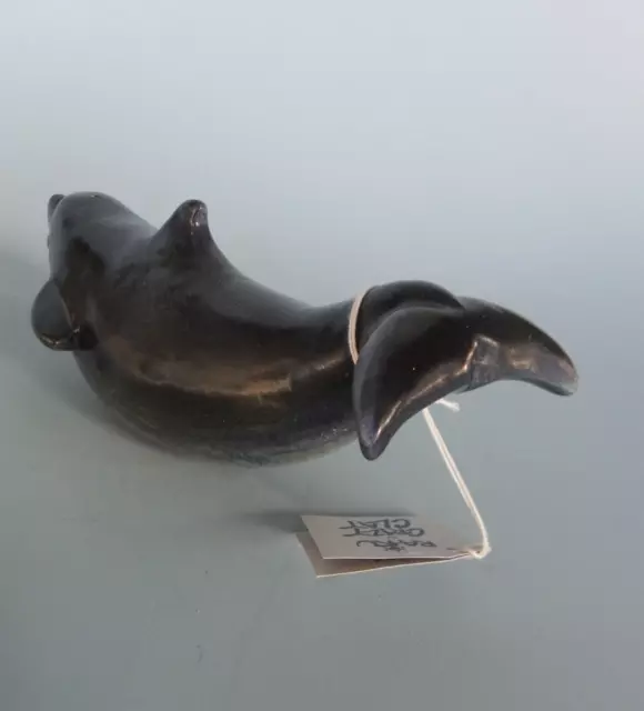 Raku handgefertigte Walfigur Crazy Clay Studio So. "Afrika Gerhard de Beer 10" 5