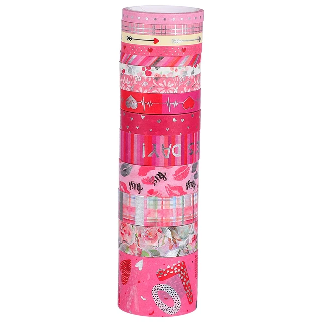 YUBX 6 Rotoli Nastro Adesivo Washi Decorativo Oro - Strisce Sottili 5mm X 4m Per Scrapbooking E Artigianato
