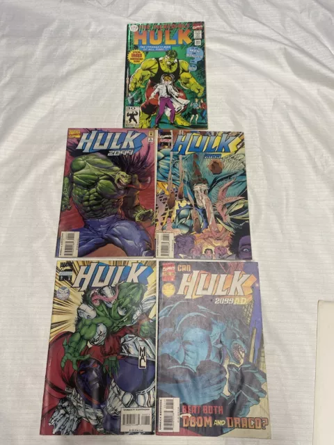 Marvel Comics The Incredible Hulk 2099 Comic Book Collection Job Lot Bundle X5
