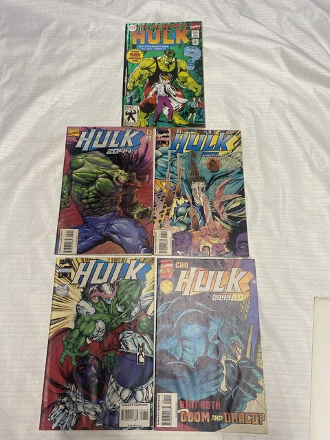 Marvel Comics The Incredible Hulk 2099 Comic Book Collection Job Lot Bundle X5