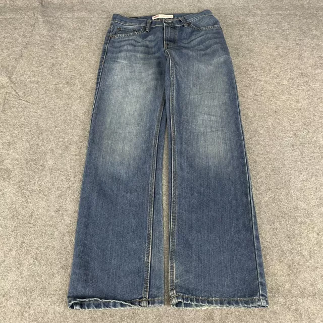 LEVIS 505 Boys 28 Blue Jeans Straight Denim Youth W28 L28 (16240)