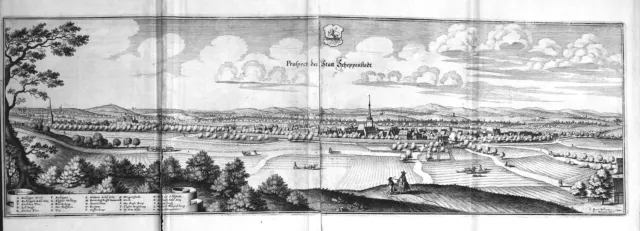 Schöppenstedt LK Wolfenbüttel Niedersachsen Kupferstich engraving Merian