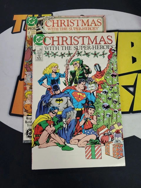 Christmas with Super-Heroes #1 & #2 (1st Miller Batman) -  DC Comics 1989