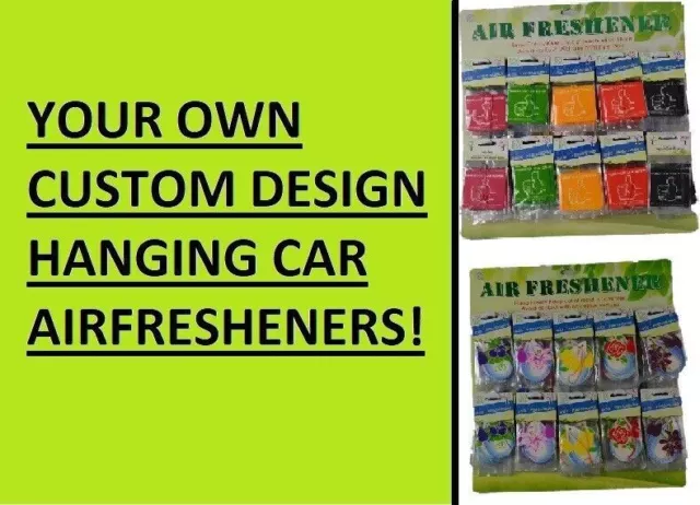 1000 x Custom Design Bulk Hanging Car Air Freshener Wholesale