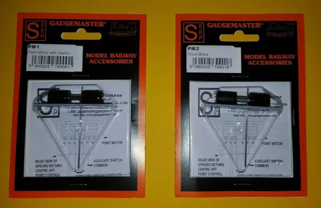 Gaugemaster SEEP Point Motors (With PM1 & Without a Switch PM2) - Multi-listing