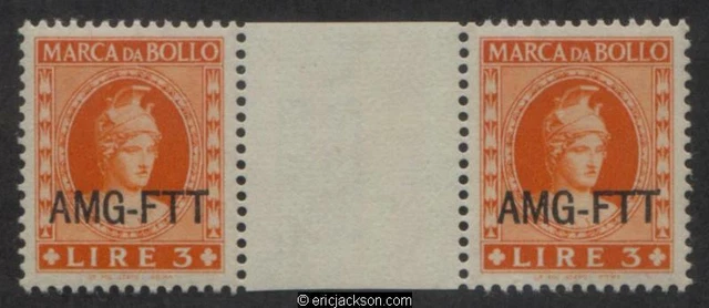 AMG Trieste Fiscal Revenue Stamp, FTT F42Aa mint, VF
