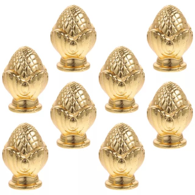 8pcs Lamp Finial Light Knob Decoration Lampshade Holder Lamp Finial Tapped