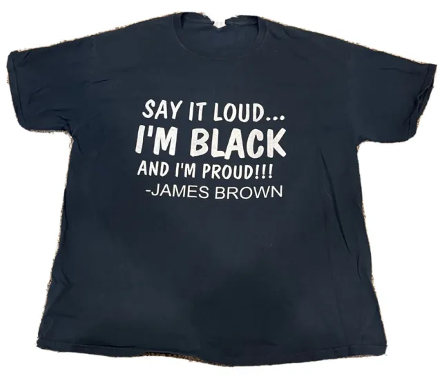 Vintage James Brown "Say It Loud...I'm Black And I'm Proud" Men's XL T-Shirt