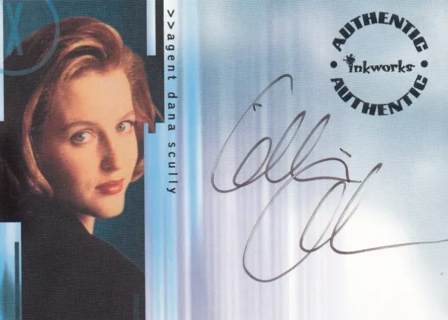 X-Files Seasons 6 & 7 Gillian Anderson as Agent Dana Scully A9 Autograph Card