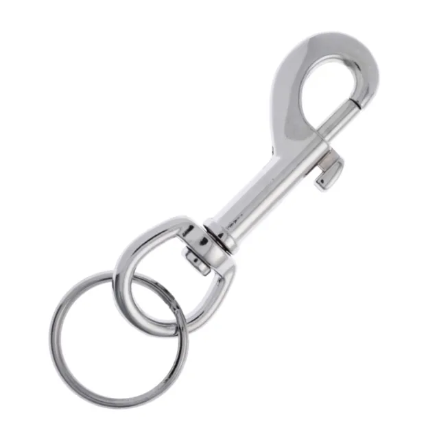 Metal Belt Clip Hook Hipster Keychain Keyring Key Fob Wallet Holder Chain Ring 3