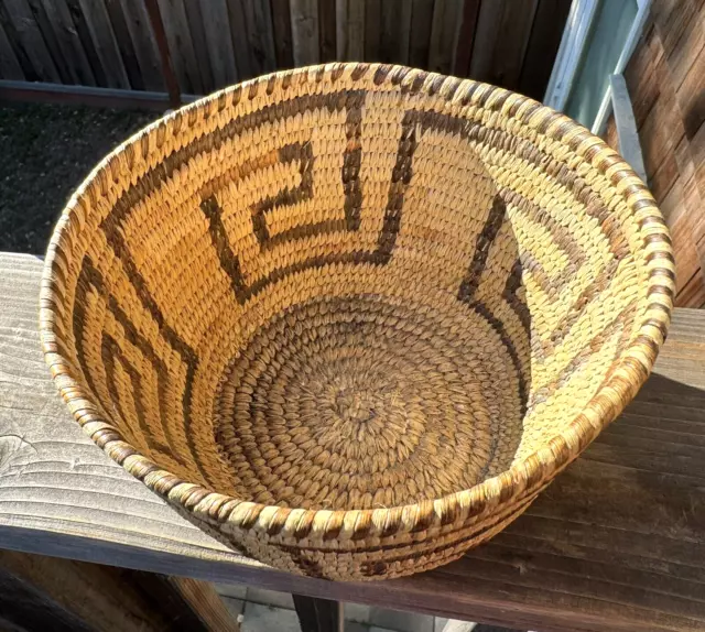 Vintage Native American Papago /Pima Basket W 7”   H 4 1/2”