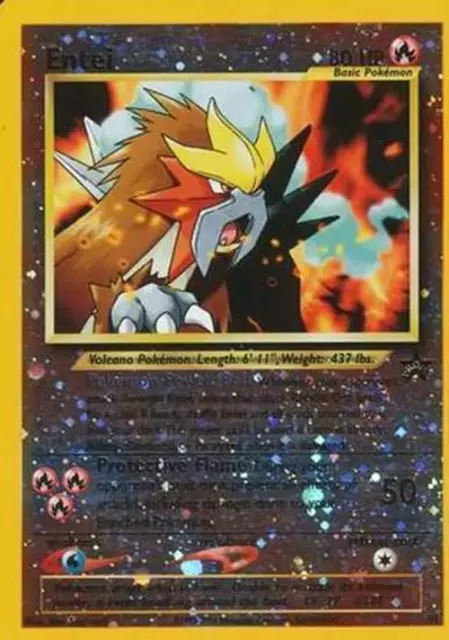 Entei - 34 - Pokemon Reverse Holo Wizards Black Star Promos Card NM