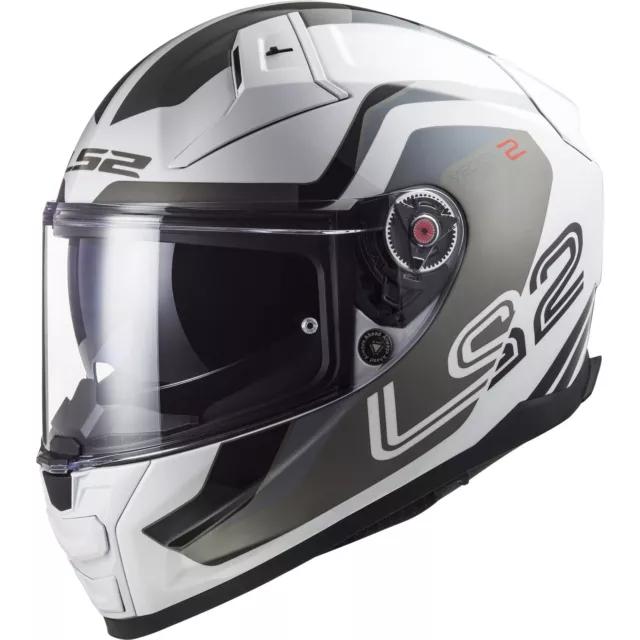 LS2 Casco de Moto M Vector II 2 Métrica FF811 Casco Integral con Parasol